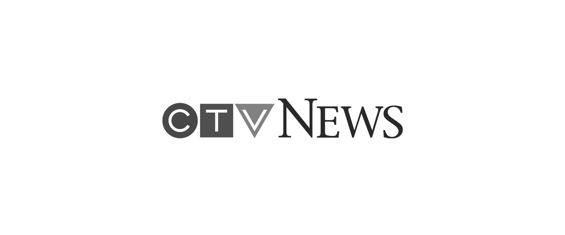 The ctv news logo is black and white on a white background.