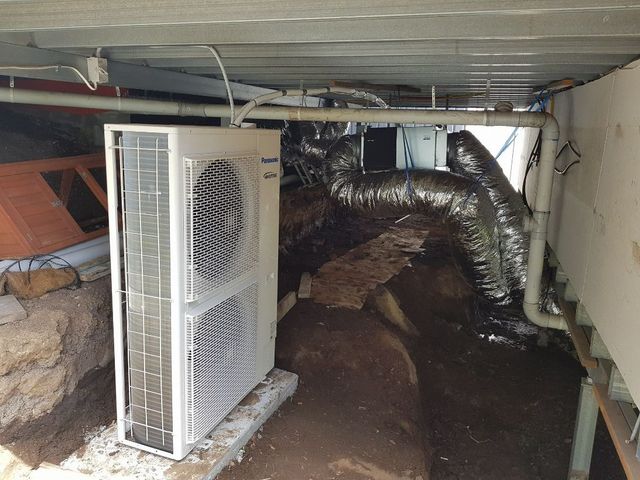 under floor ducted air conditioning