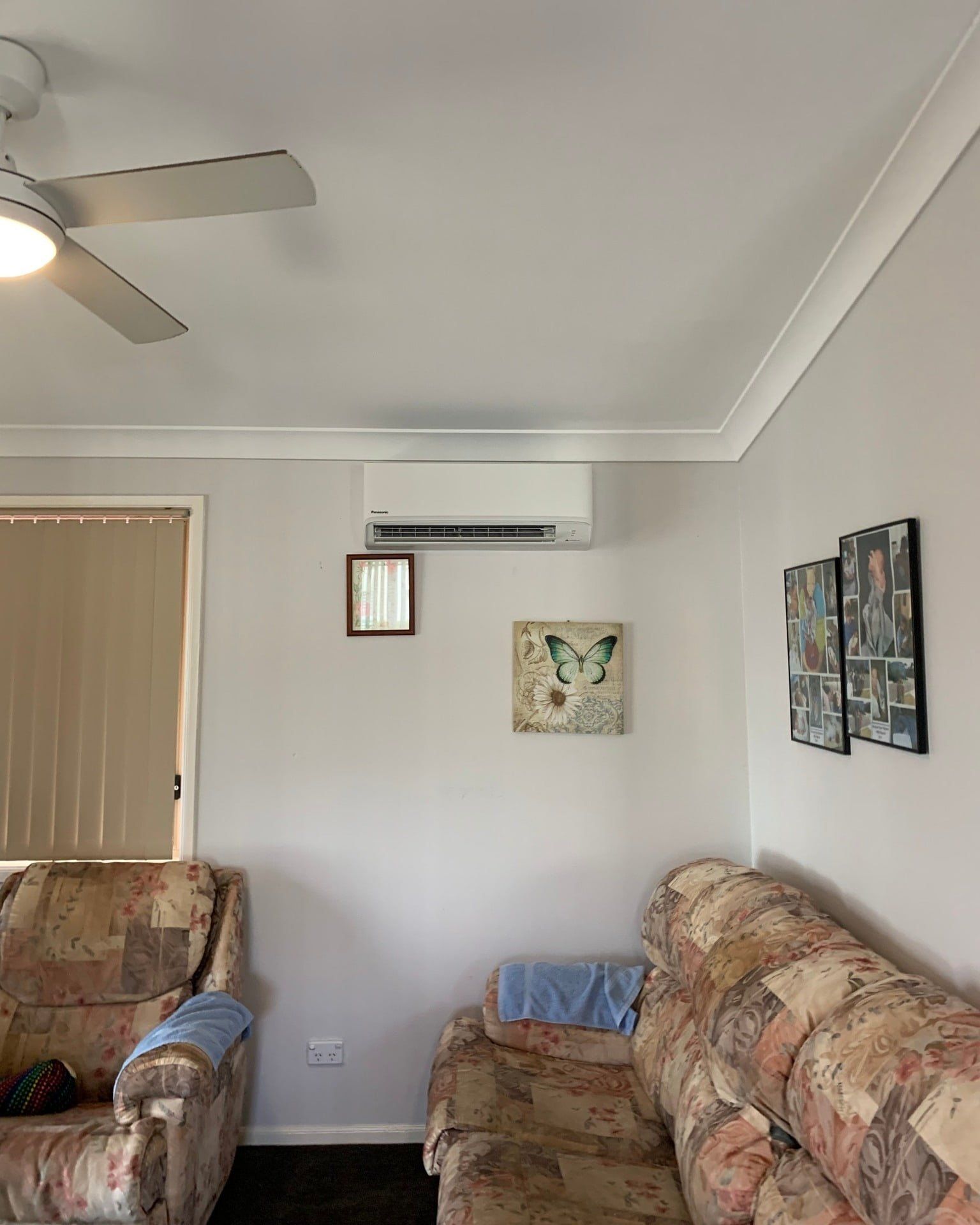 Panasonic Split System Installed In A Cozy Living Room — Air Conditioners in Illawarra, NSW