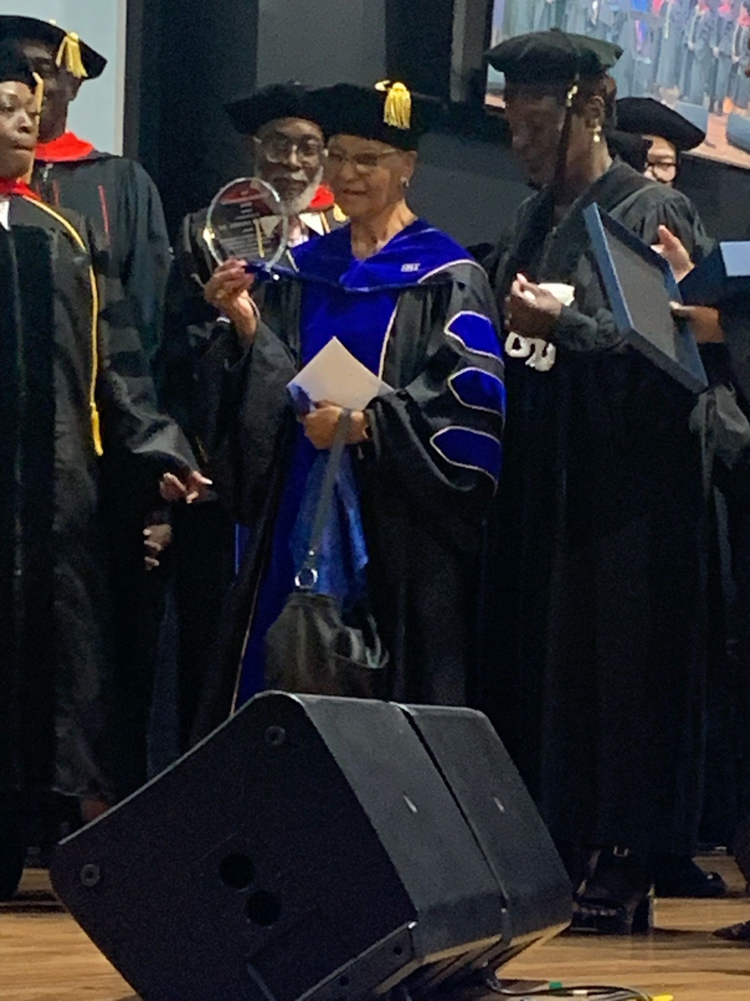 Dean Odessa McNeill receiving. A Plaque 