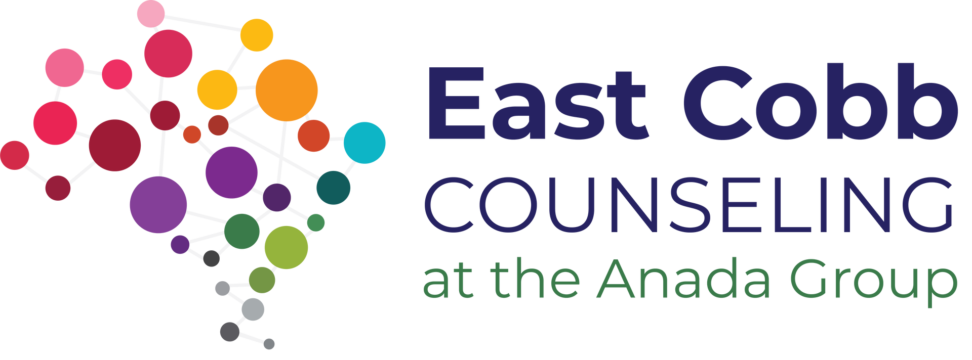 A logo for east cobb counseling at the anada group