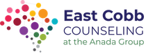 A logo for east cobb counseling at the anada group