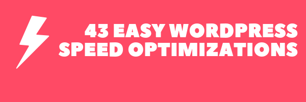 Wordpress speed optimization