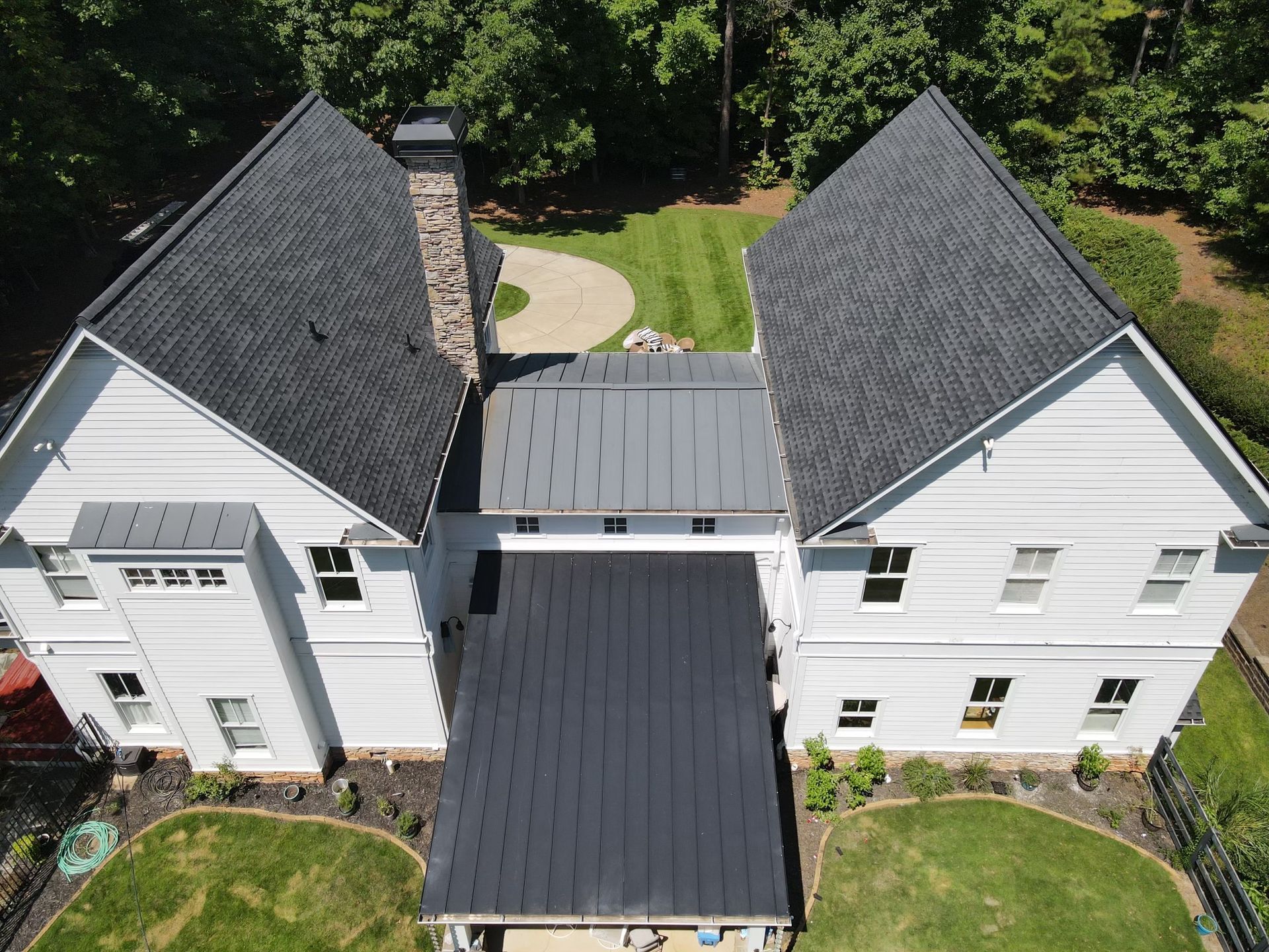 Shingle roof installation for home in Atlanta, Georgia
