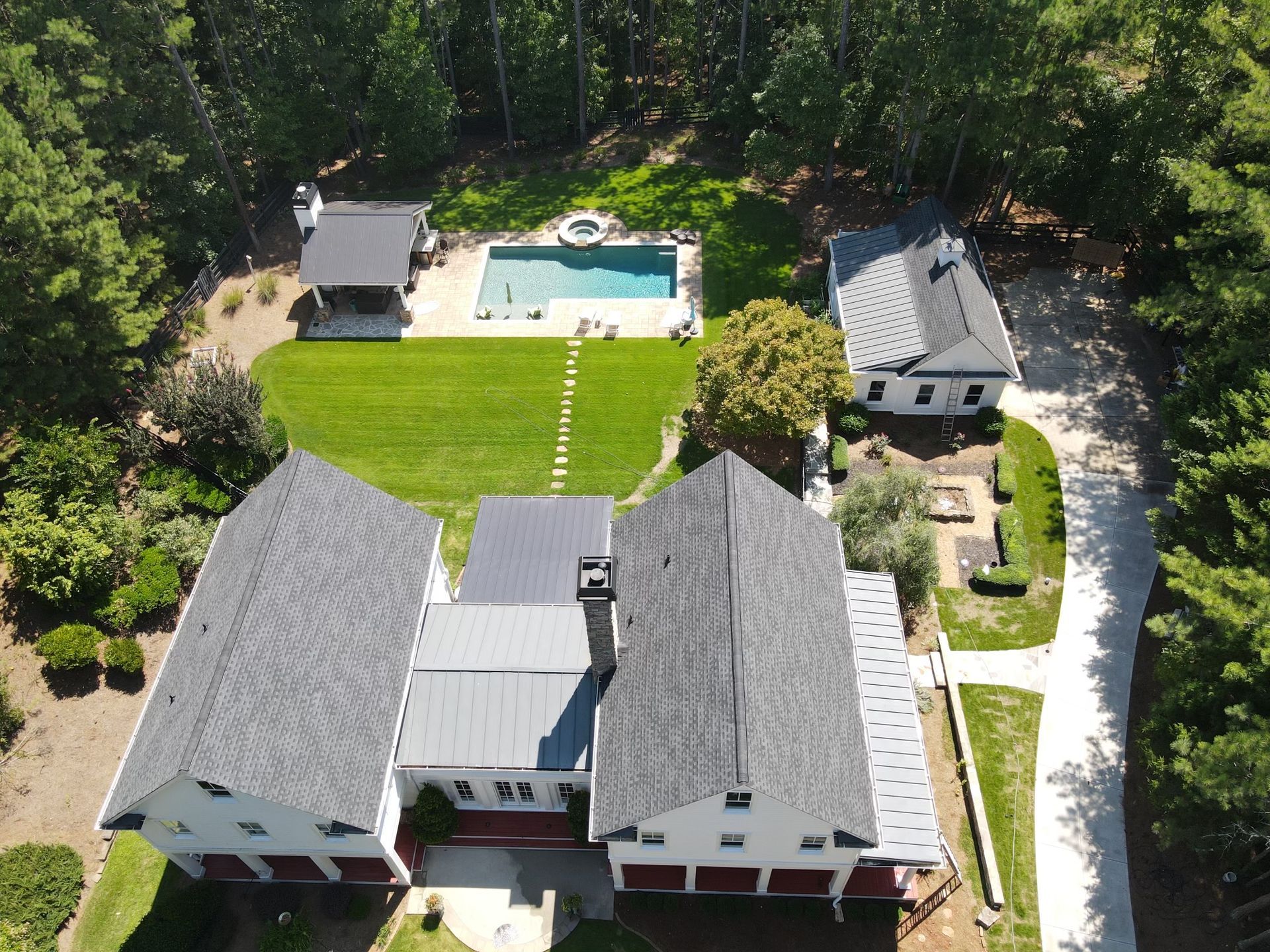 Residential home shingle roof installation in Atlanta, Georgia
