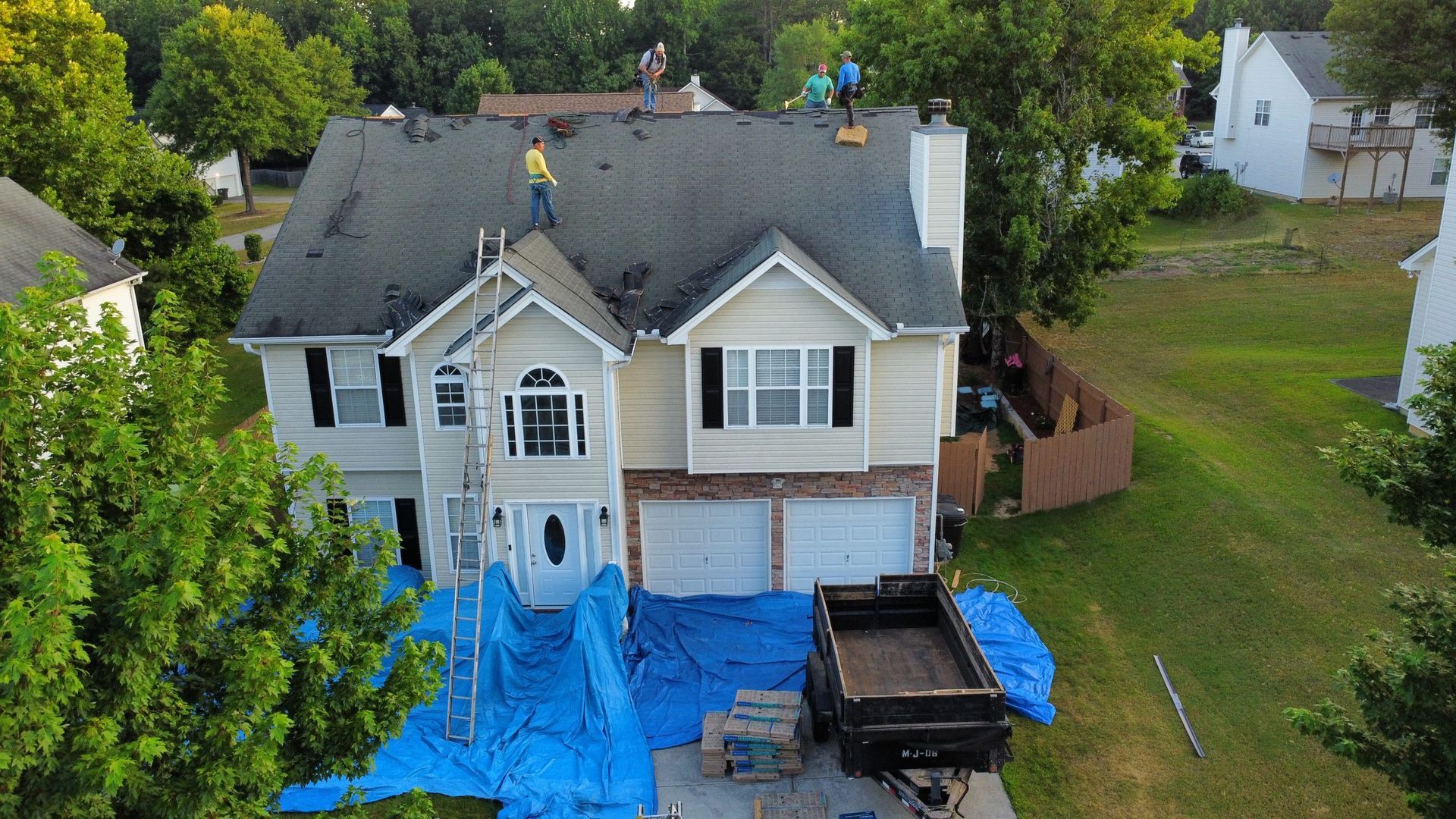 Exterior siding install for house in Atlanta, Georgia
