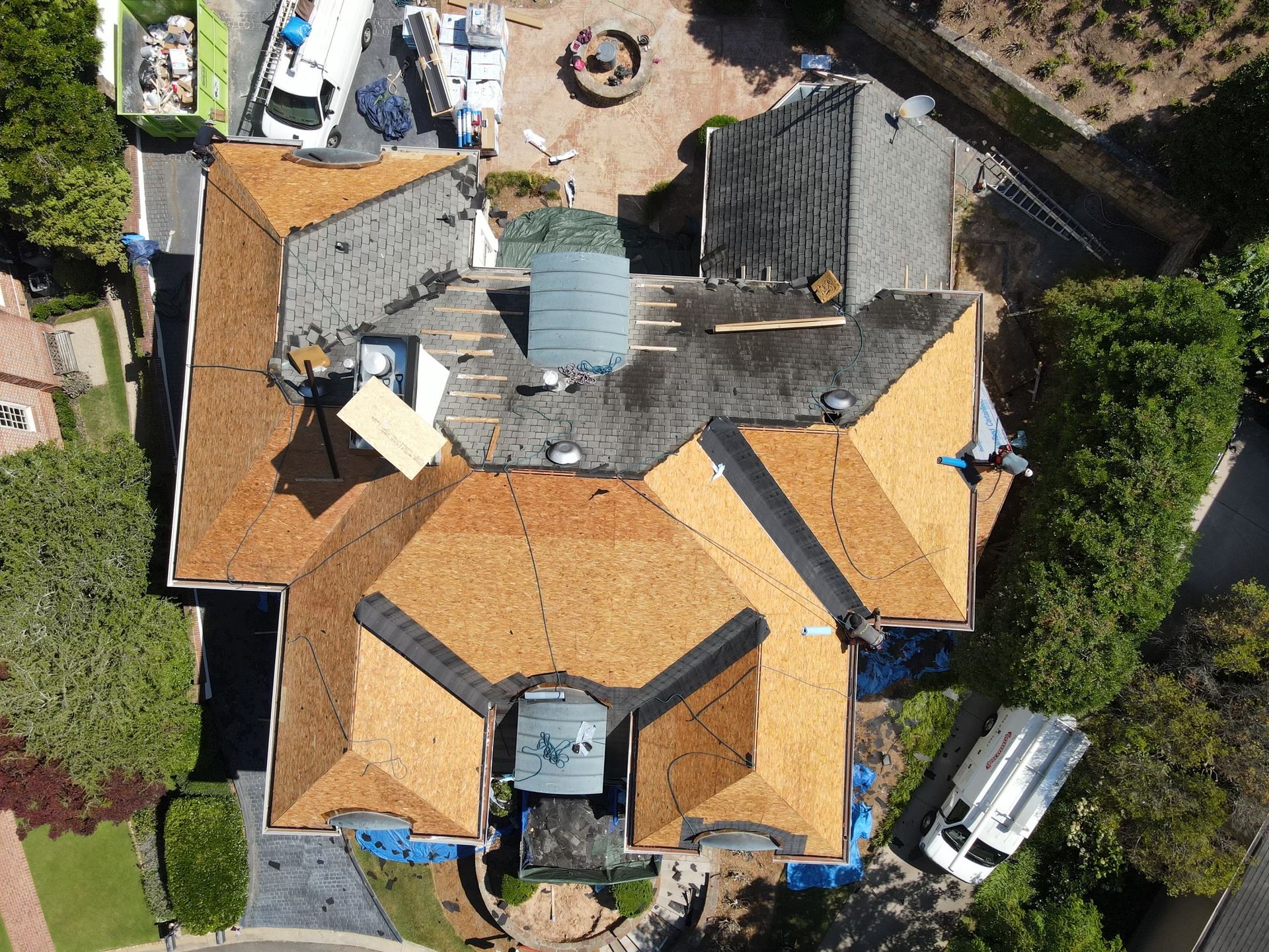 Tile roofing installation on residential home in Atlanta, Georgia
