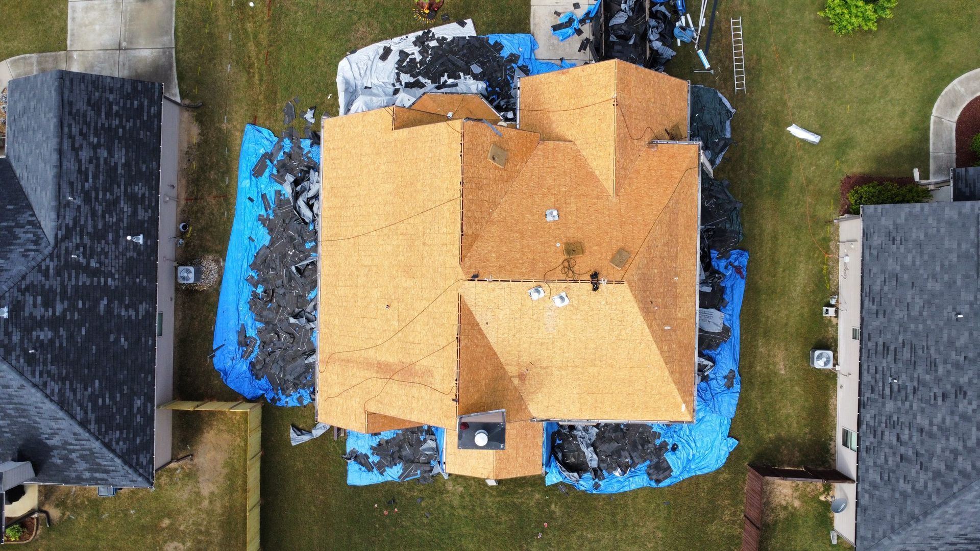 New tile roof installation for residential house in Atlanta, Georgia
