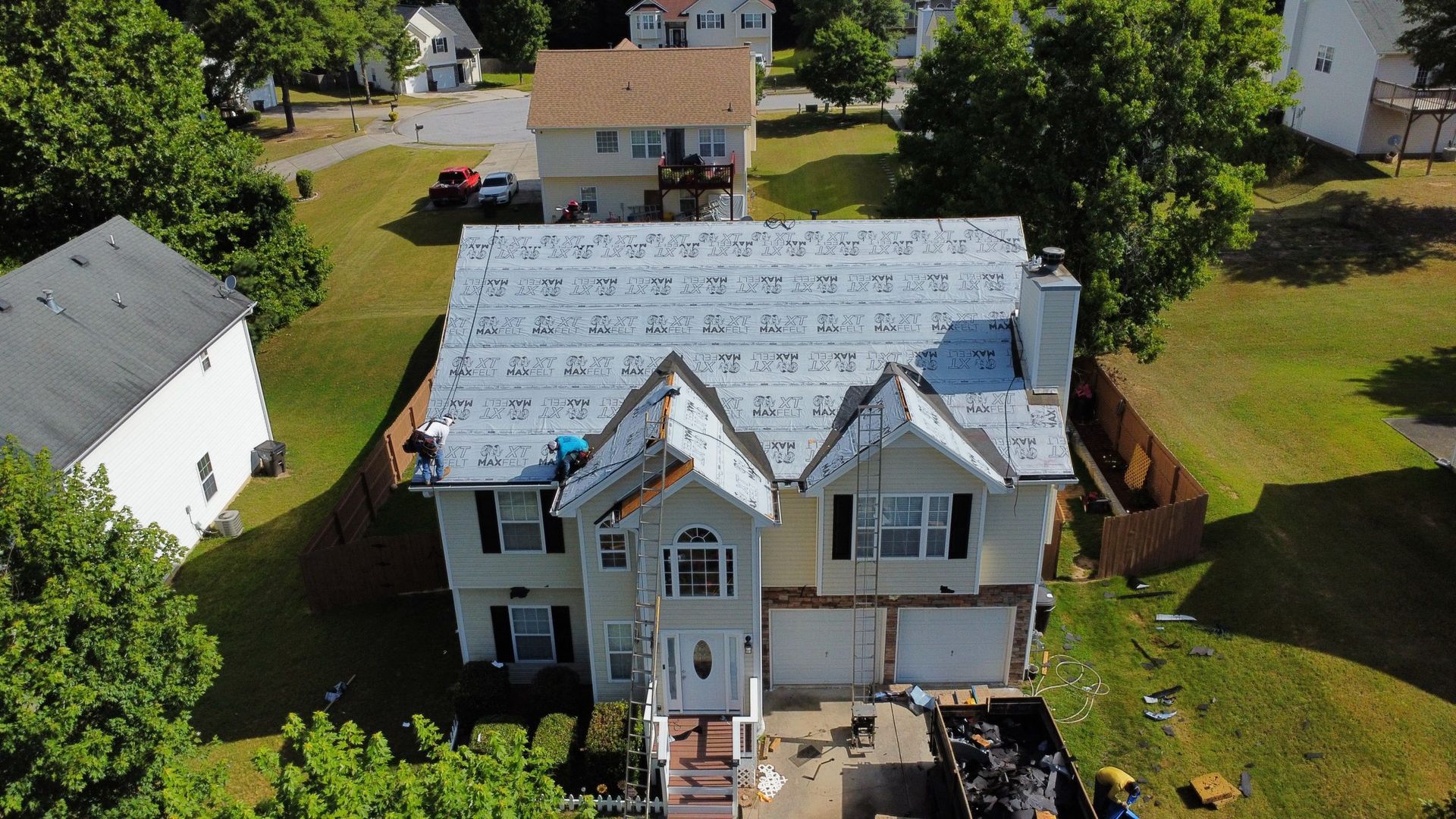 Home exterior siding replacement in Atlanta, Georgia
