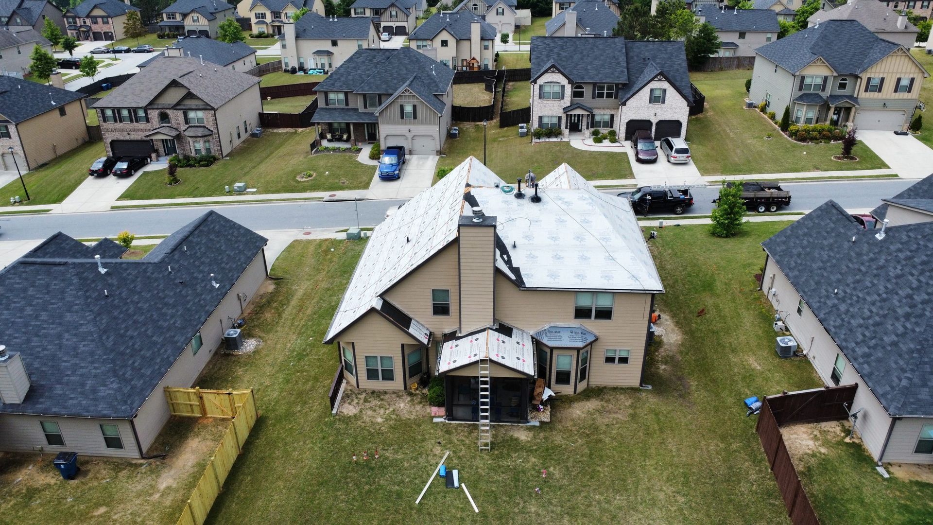 House exterior cladding replacement in Atlanta, Georgia
