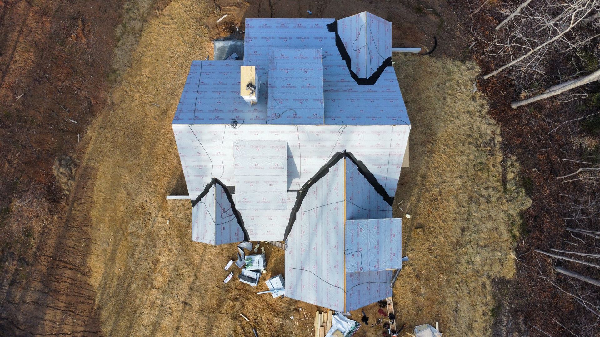 Asphalt shingle roof installation on residence in Atlanta, Georgia
