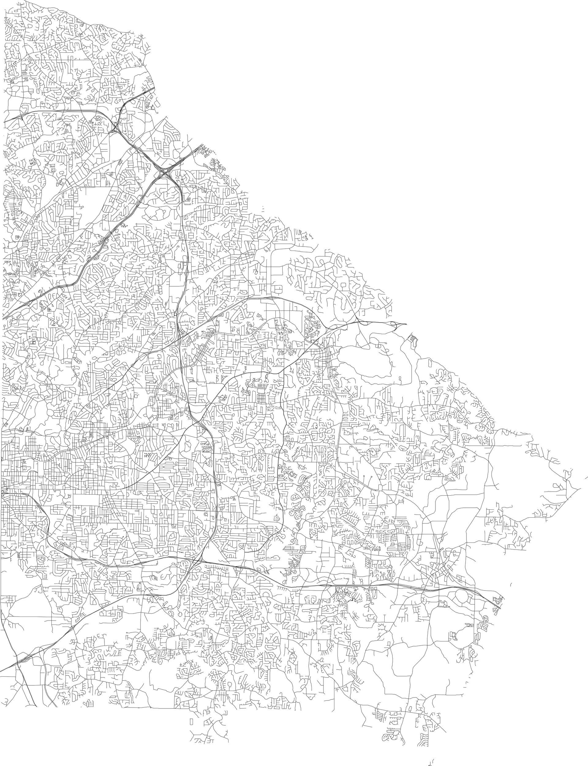 Contractor applying adhesive to ridges of a scalloped tile roof in DeKalb County, Georgia.