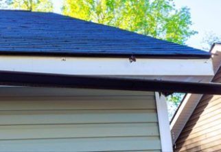 Gutter seam gap repair service in Atlanta, Georgia
