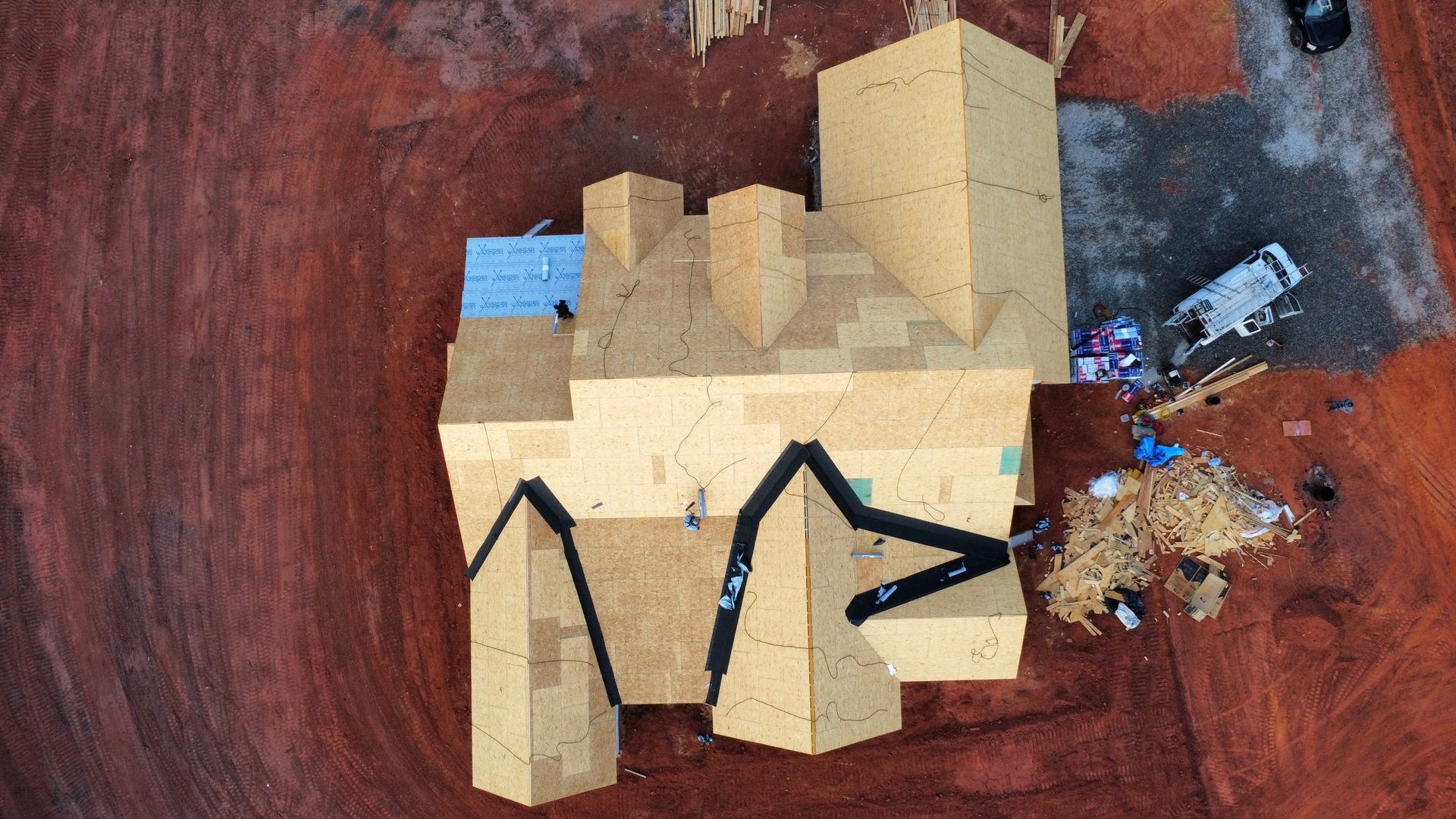 House tile roofing installation work in Atlanta, Georgia
