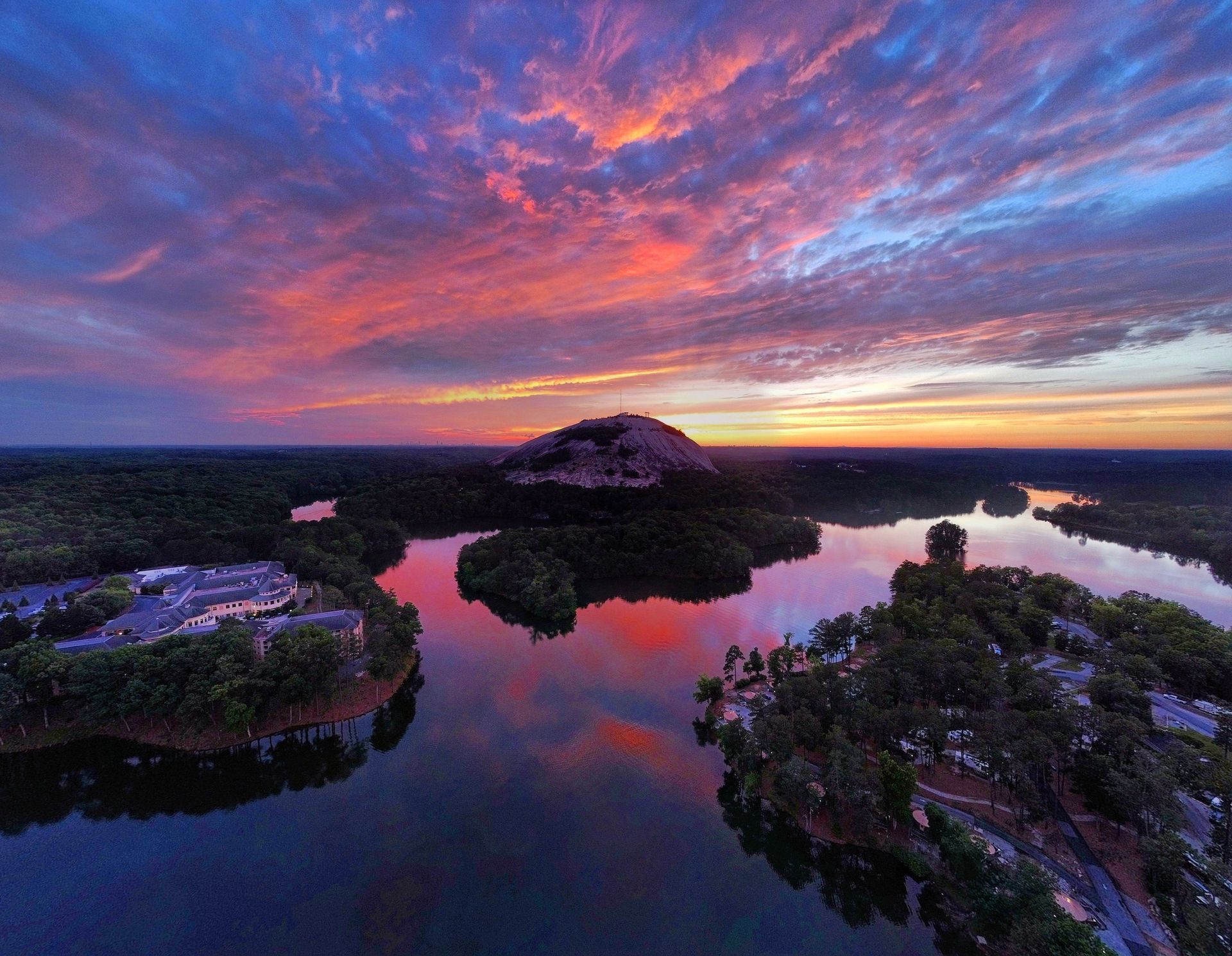 Merck Roofing team working on an asphalt shingle roof repair in Gwinnett County, Georgia.