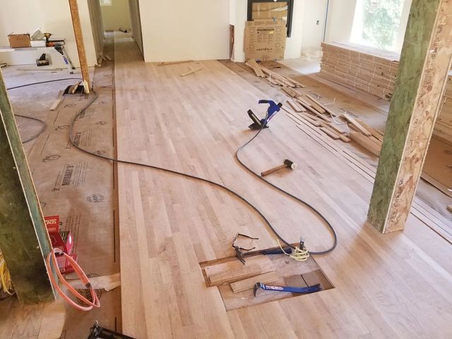 Professional hardwood floor installation in Lacey, WA