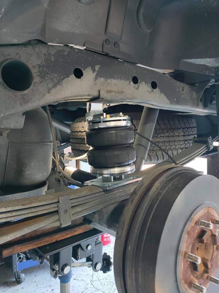 A Close up Of the Underside of A Truck with A Brake and Suspension — Andy's A1 Auto Care in Barrack Heights, NSW
