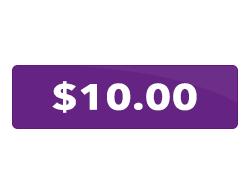 A purple button that says `` $ 10.00 '' on a white background.