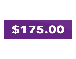 A purple button that says `` $ 175.00 '' on a white background.
