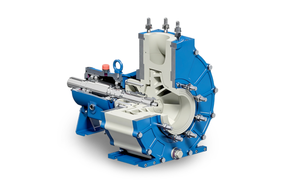A close up of a pump with a motor attached to it on a white background.
