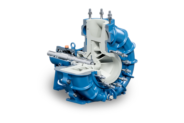 A close up of a water pump on a white background.