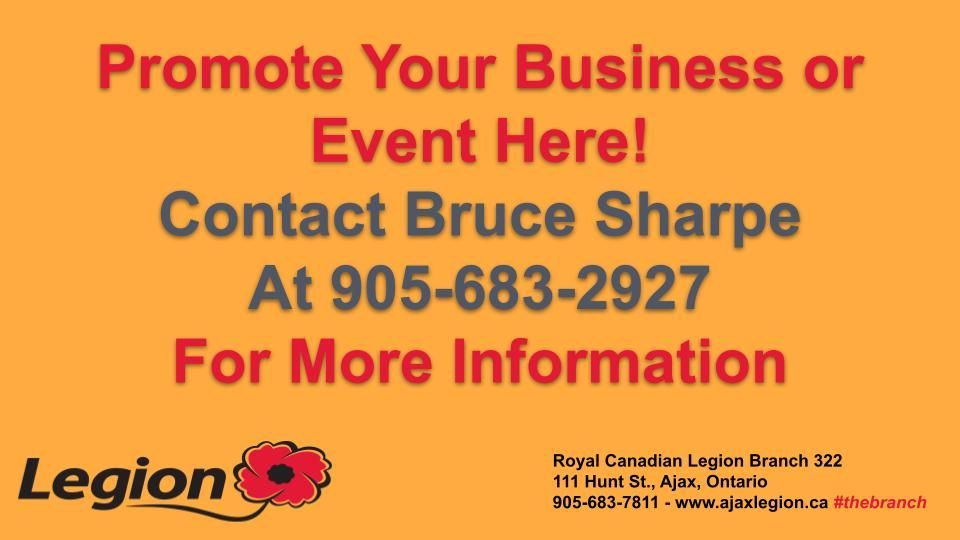 Promote your business at Ajax Legion