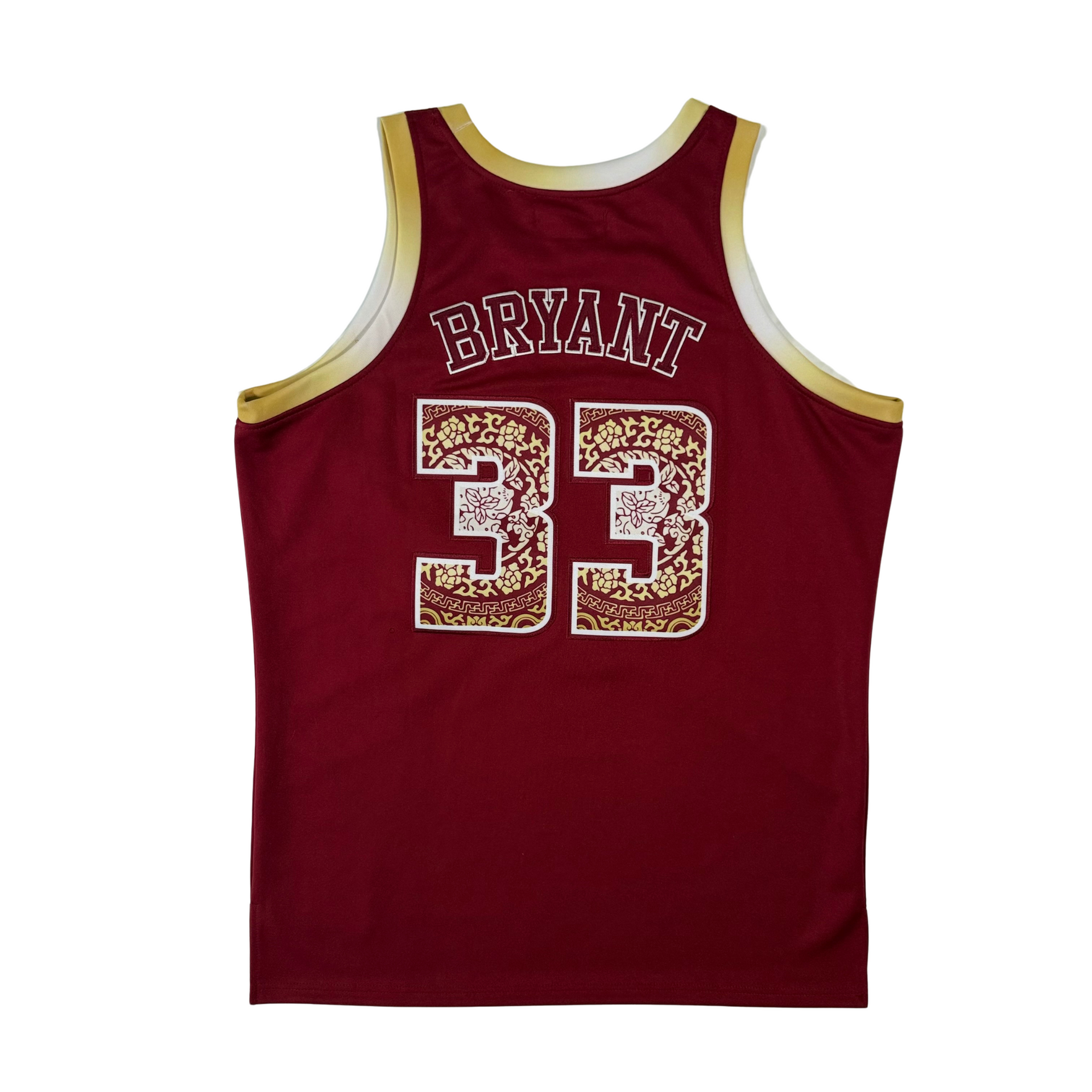 Maroon basketball jersey with 