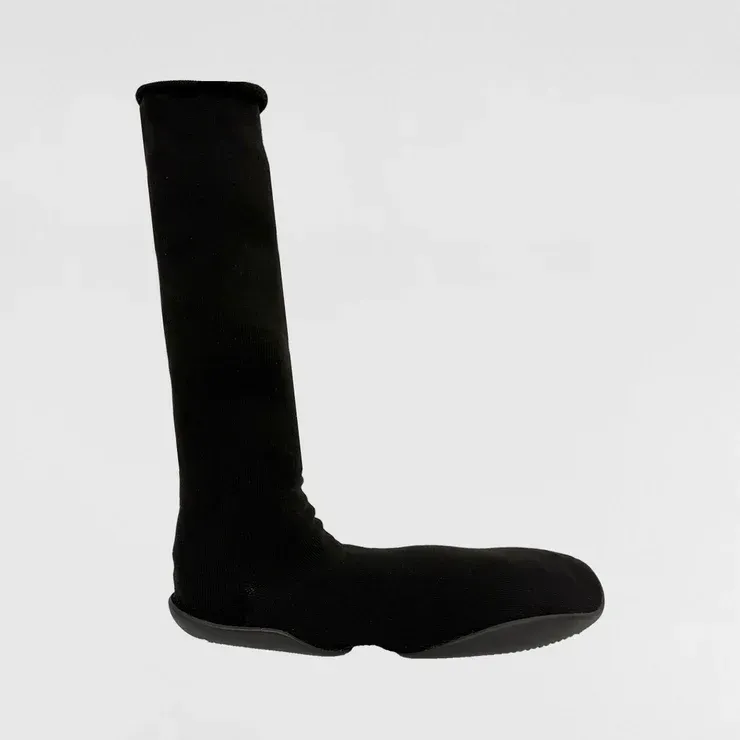 Black sock boot.