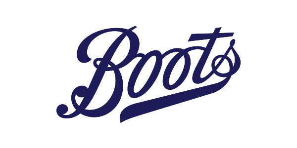 Boots logo in dark blue cursive on a white background.