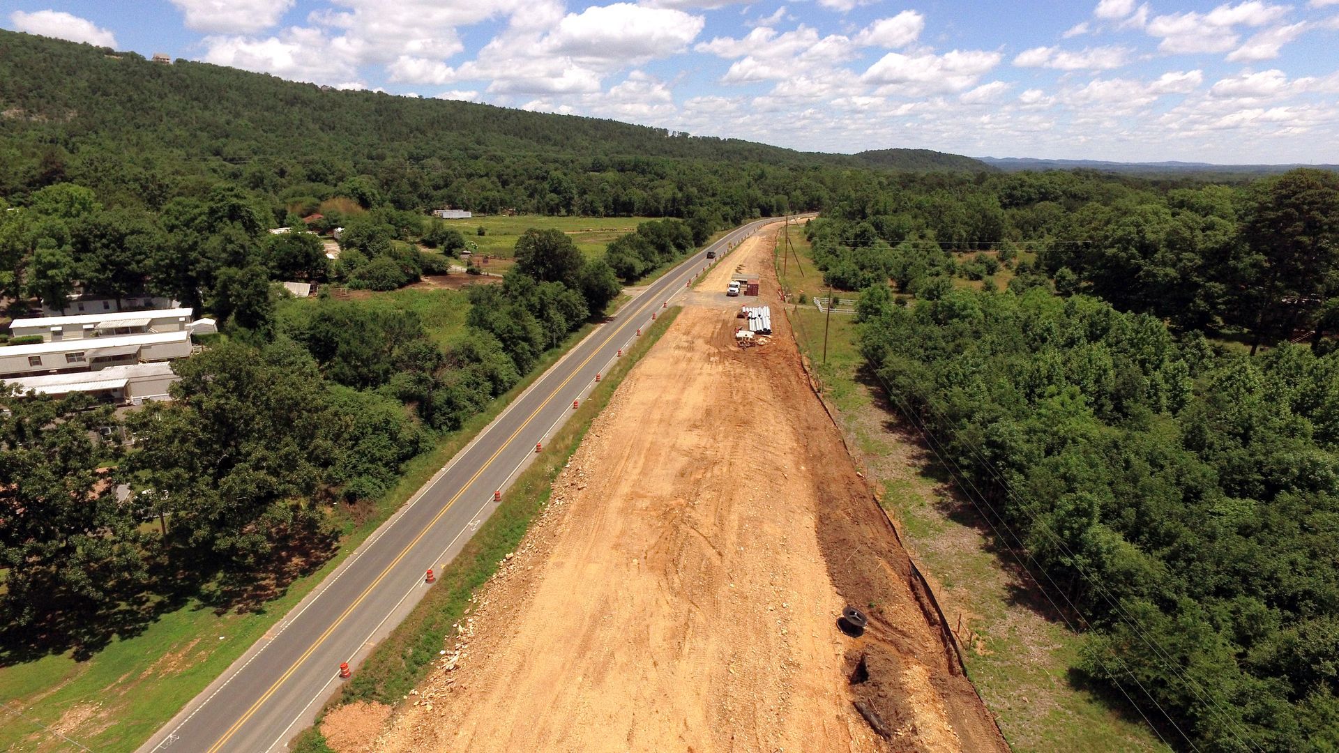 Hardy Holding Group Performed a Highway Widening Project for Arkansas Department of Transportation
