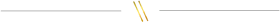 A thin horizontal divider line interrupted by two slanted, gold-colored matchsticks in the center.