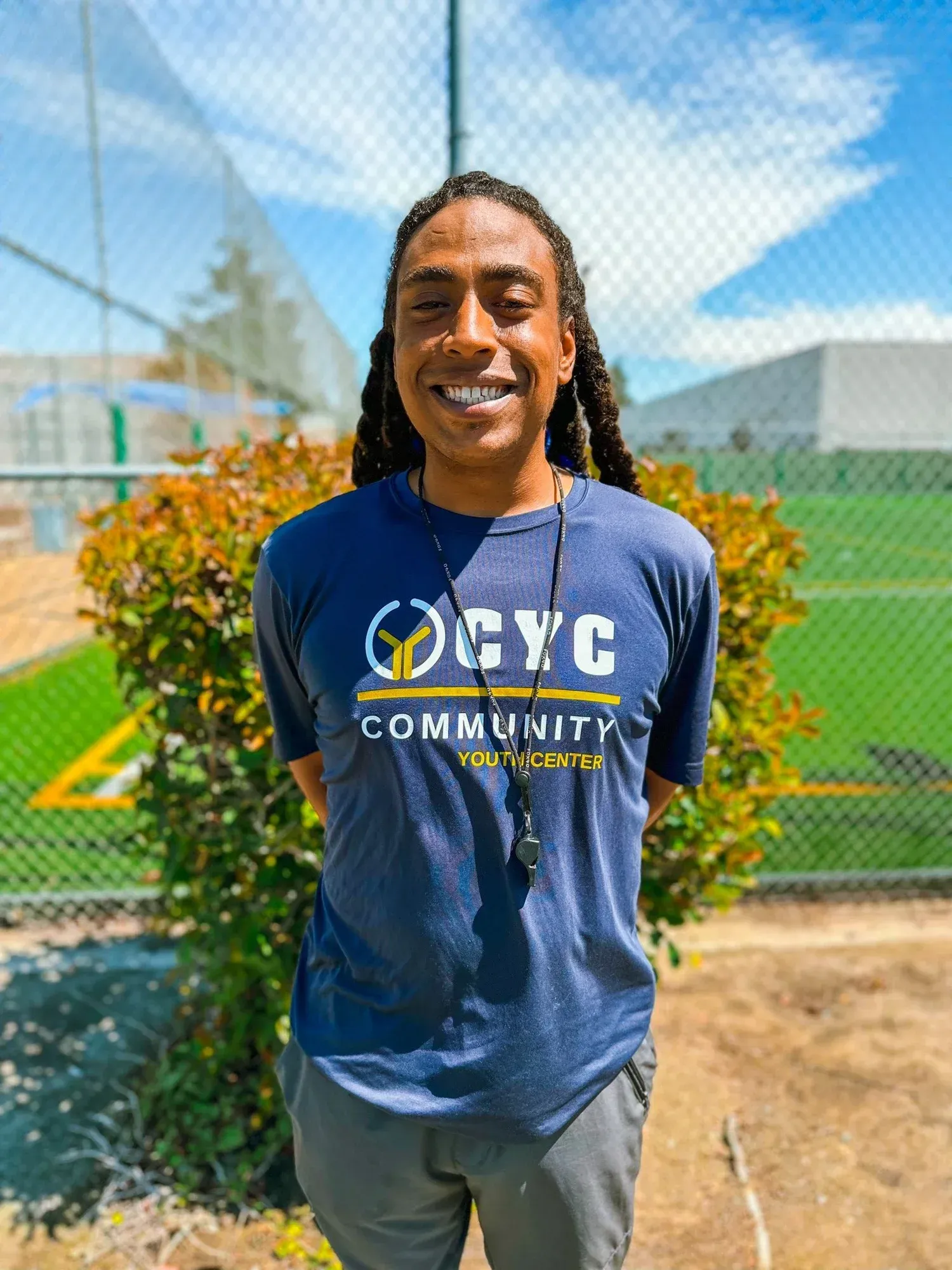 Man wearing a navy blue