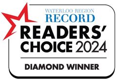 The waterloo region record readers ' choice 2024 diamond winner logo