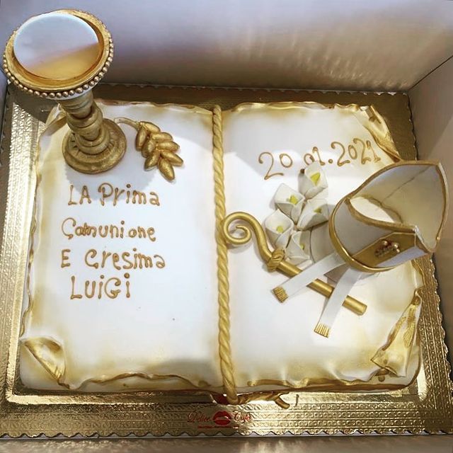 torta a libro per comunione