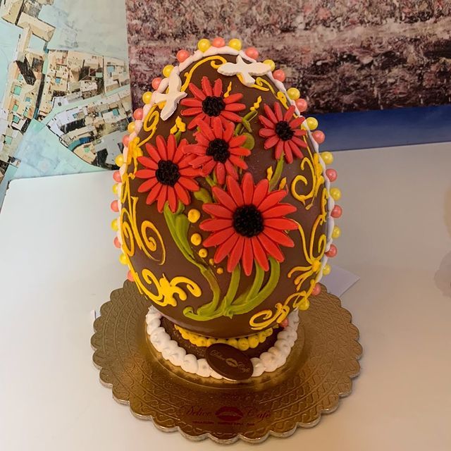 uova al cioccolato decorato