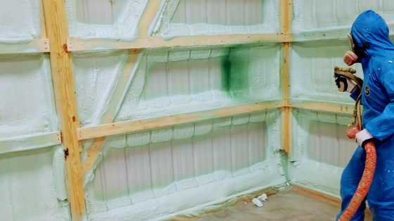 A professional applying home insulation in Eatontown, NJ