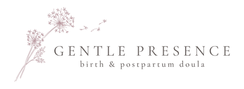 Logo with a dandelion design and text 
