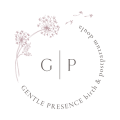 Logo with dandelions and text 