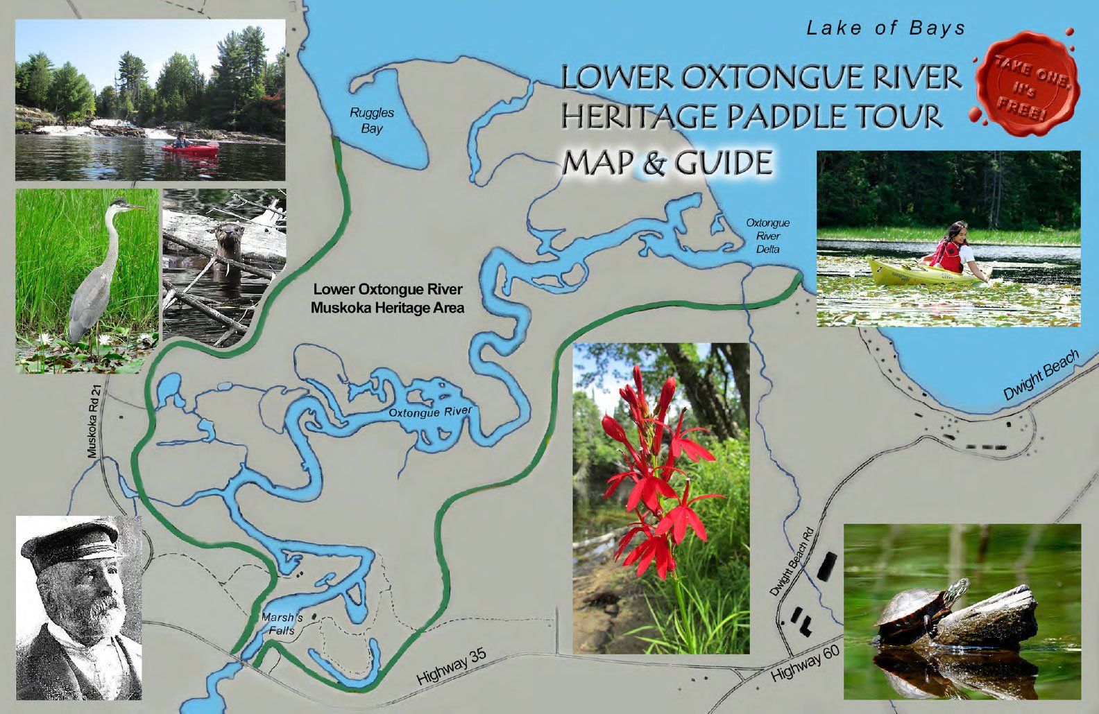 Lower Oxtongue River Heritage Tour & Paddle Guide