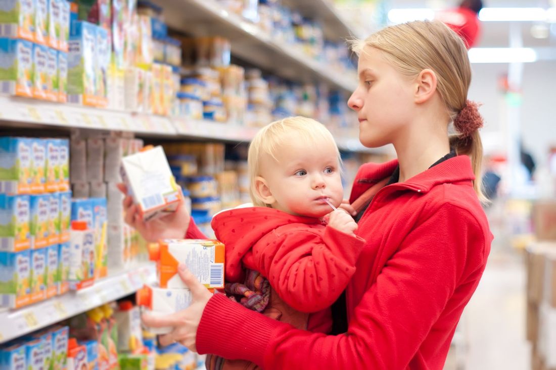 acquisto alimenti per bambini