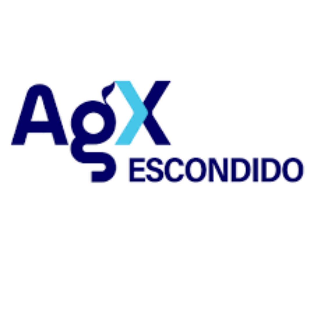 AgX Escondido logo: dark blue
