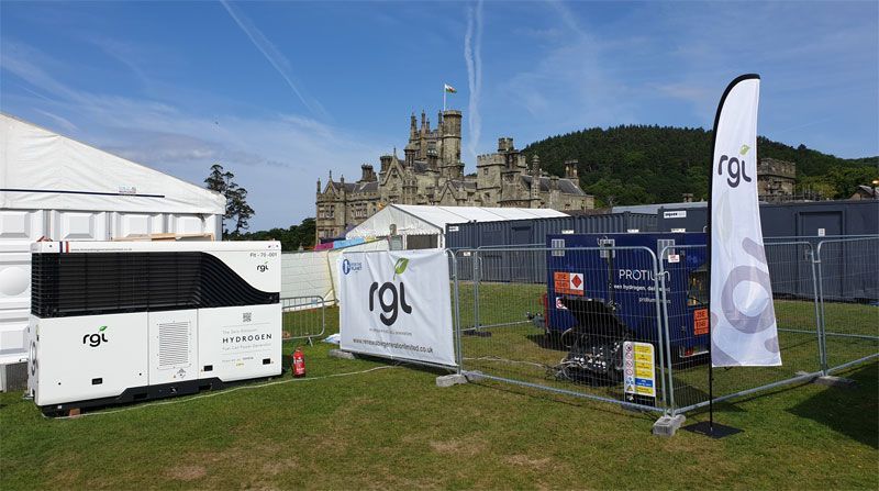 RGL Fuel Cell Genset powering TV Studio with Green Hydrogen