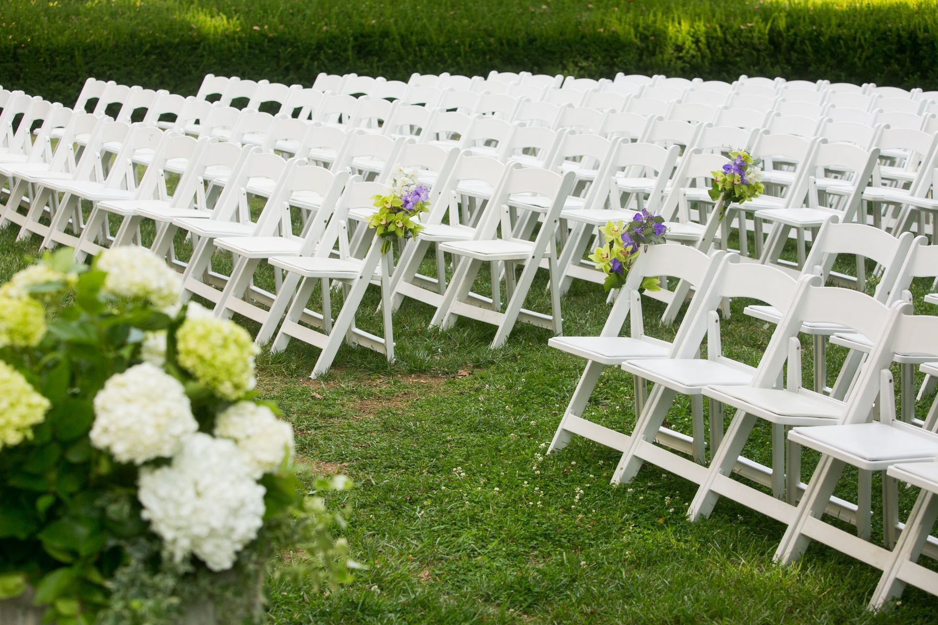 Beautiful Garden Wedding Setup