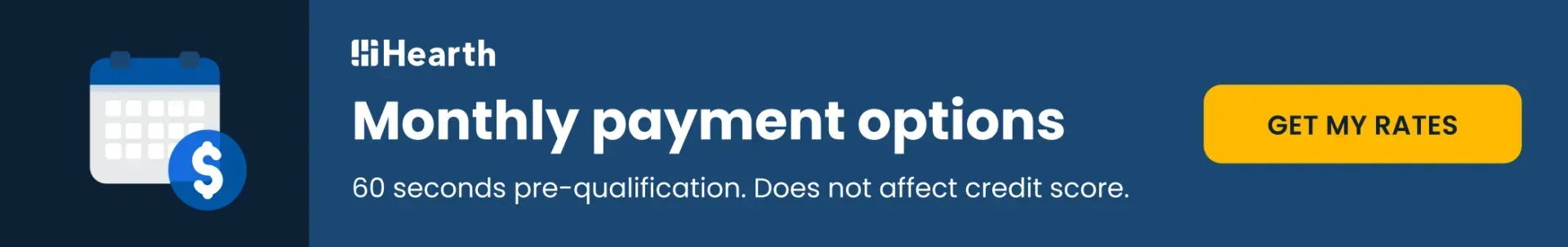 A blue background with the words monthly payment options on it