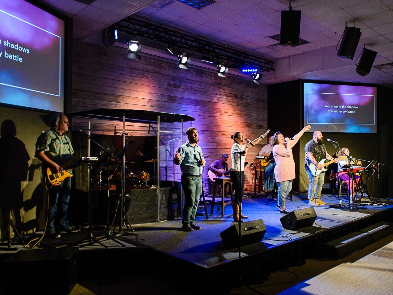 Sunday Service Times Congregation worshiping during Sunday service at Messiah Bible Church, growing in faith and God’s Word.