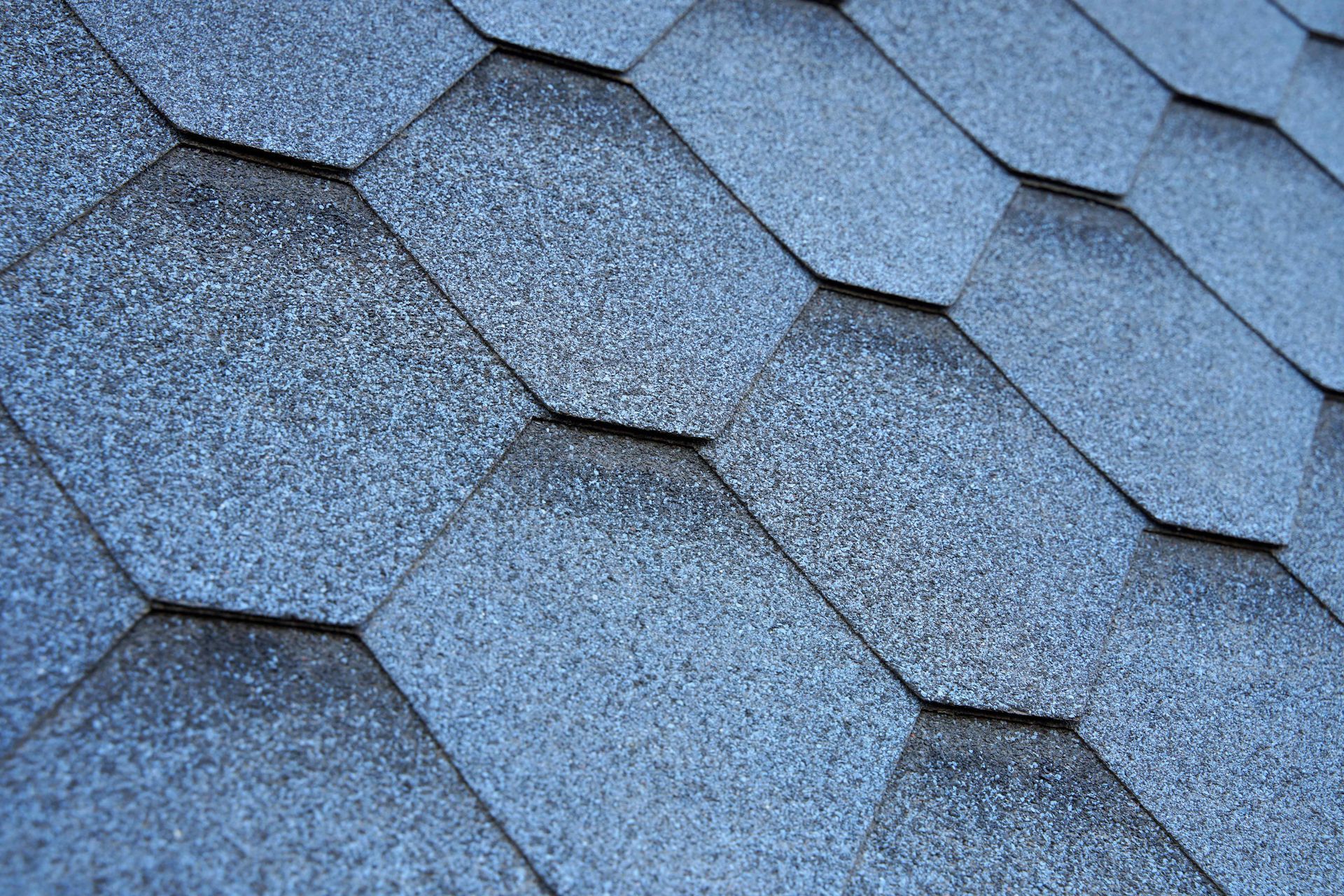 close up of asphalt shingles