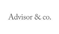 The logo for advisor & co. is on a white background.