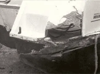 Fiberglass boat repair