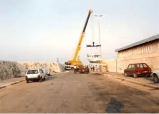Hauling with mobile crane