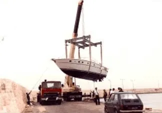 Hauling with mobile crane
